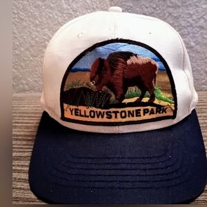 Yellowstone Park Cap - White and Blue
